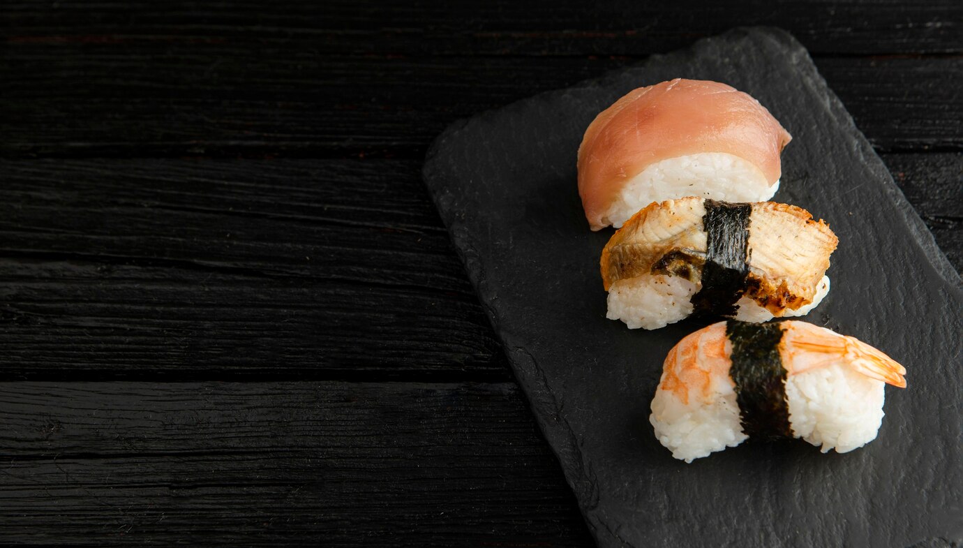 delicious sushi concept