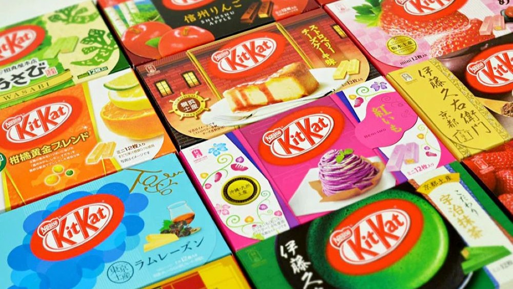 Pocky and KitKat flavors
