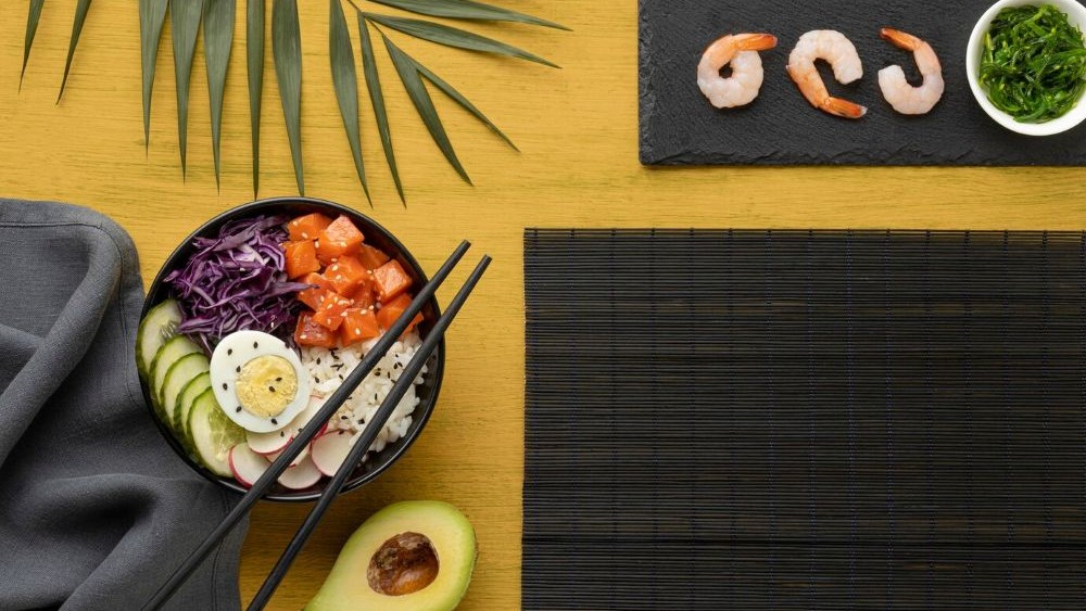 budget table with food