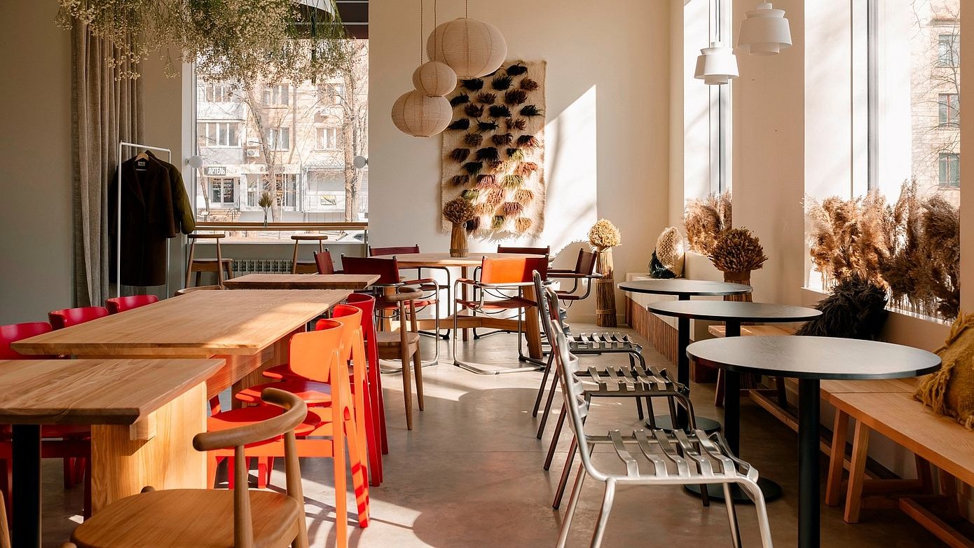 cozy cafe interior